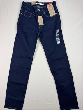 Levi’s 314 Shaping Straight Jeans Women’s 25x30 Dark Wash Mid Rise NWT